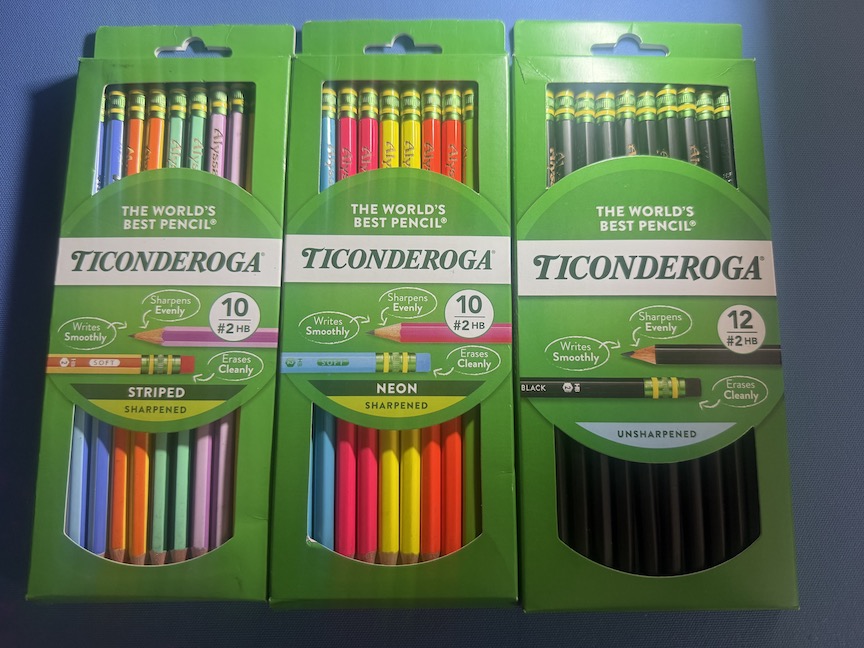 engraved pencils